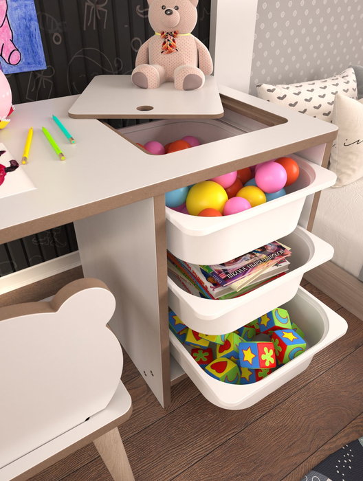 Hanah Home Juego de Mesa para Niños Soho - Blanco